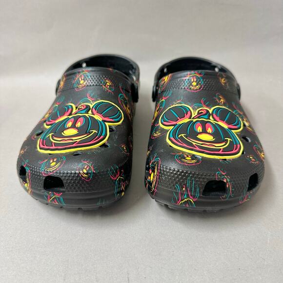 Crocs Disney Mickey Halloween Glow In The Dark Classic Clog Womens size 9 Mens 7 - Picture 5 of 16